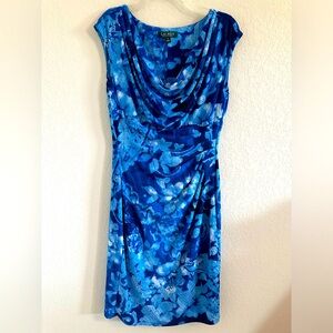 Lauren Ralph Lauren Faux Wrap Stretch Jersey Cap
Sleeve Midi Dress